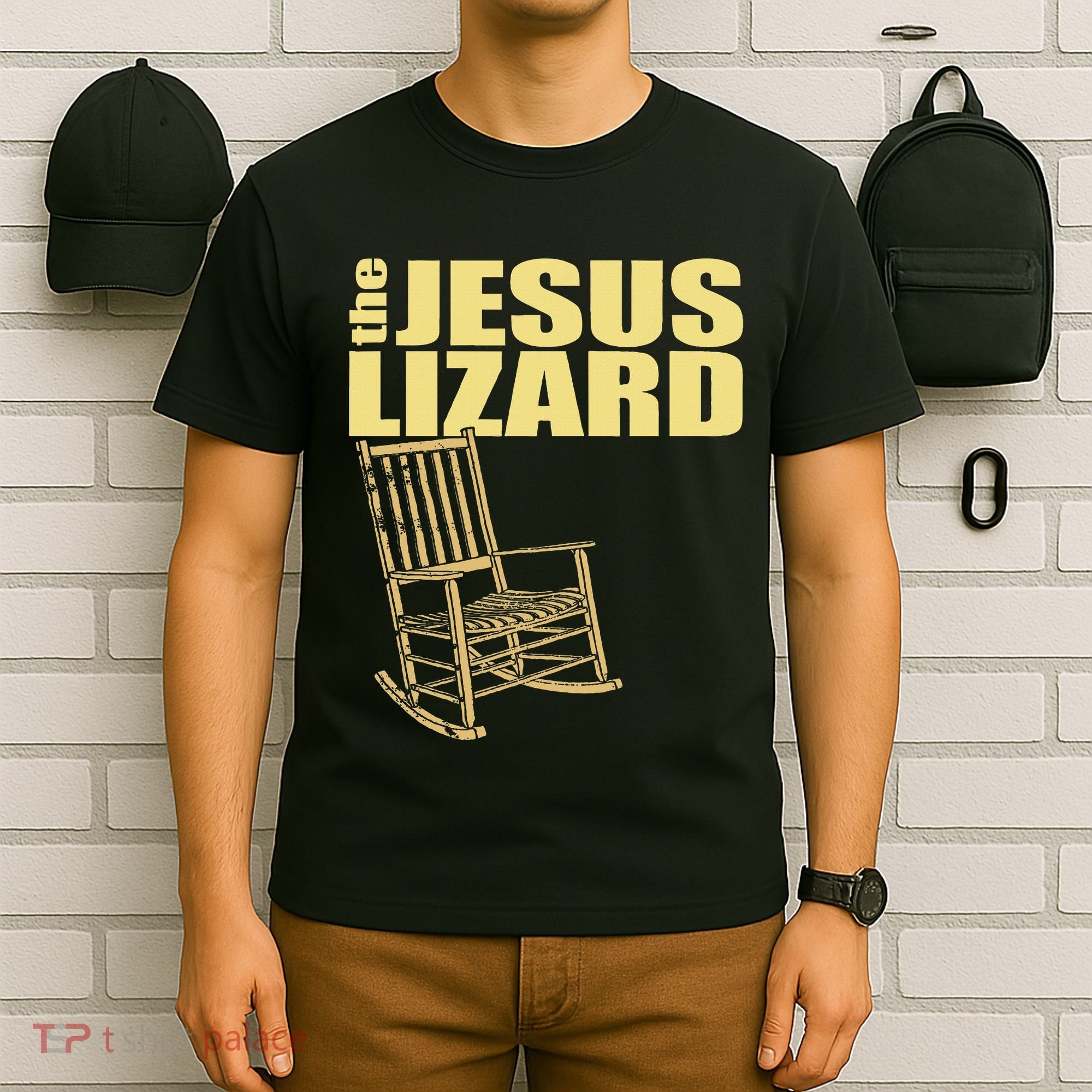 The Jesus Lizard Funny Chair Saying Christian Faith Music T-Shirt