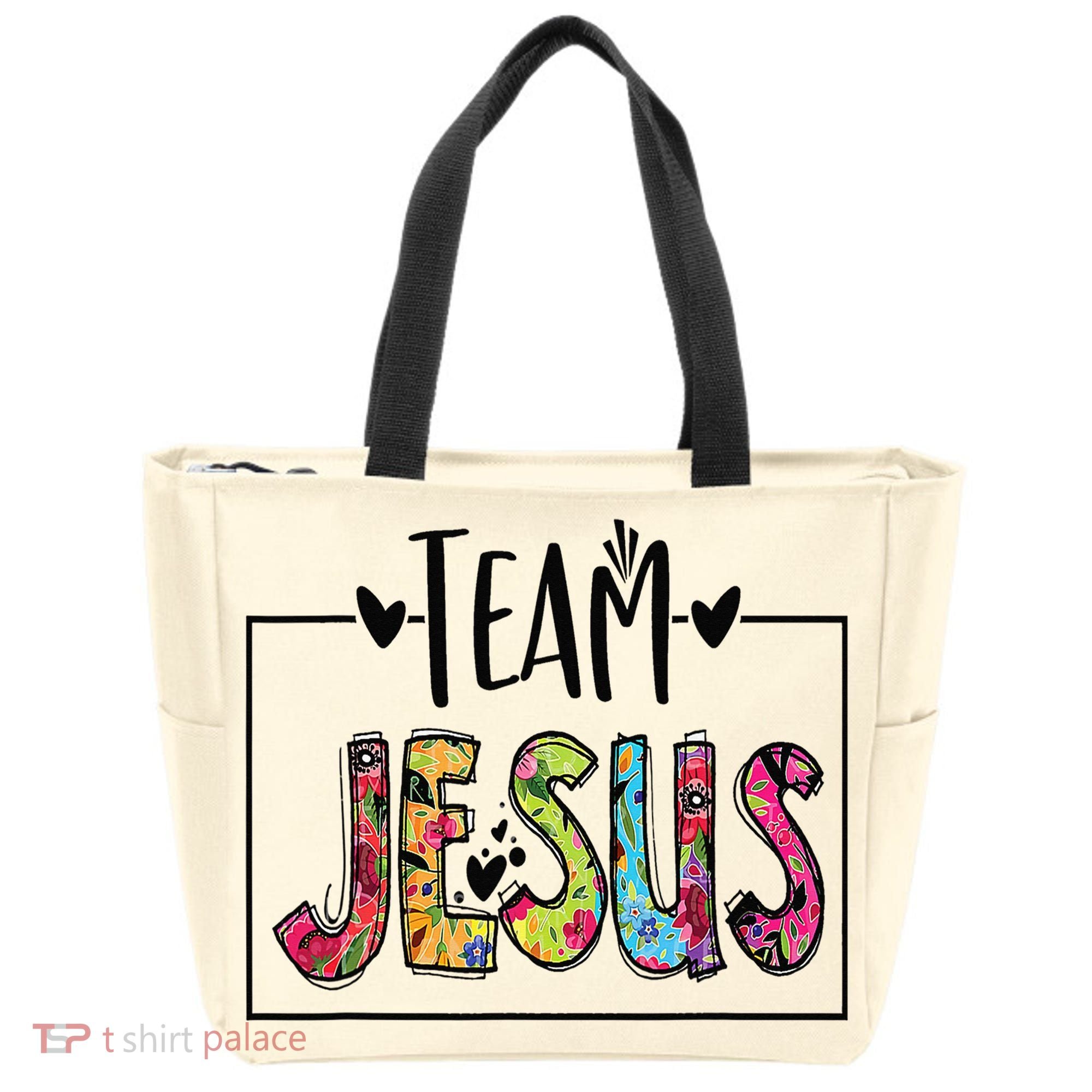 Team Jesus Lover Christian Religious Believers God Tote Bag
