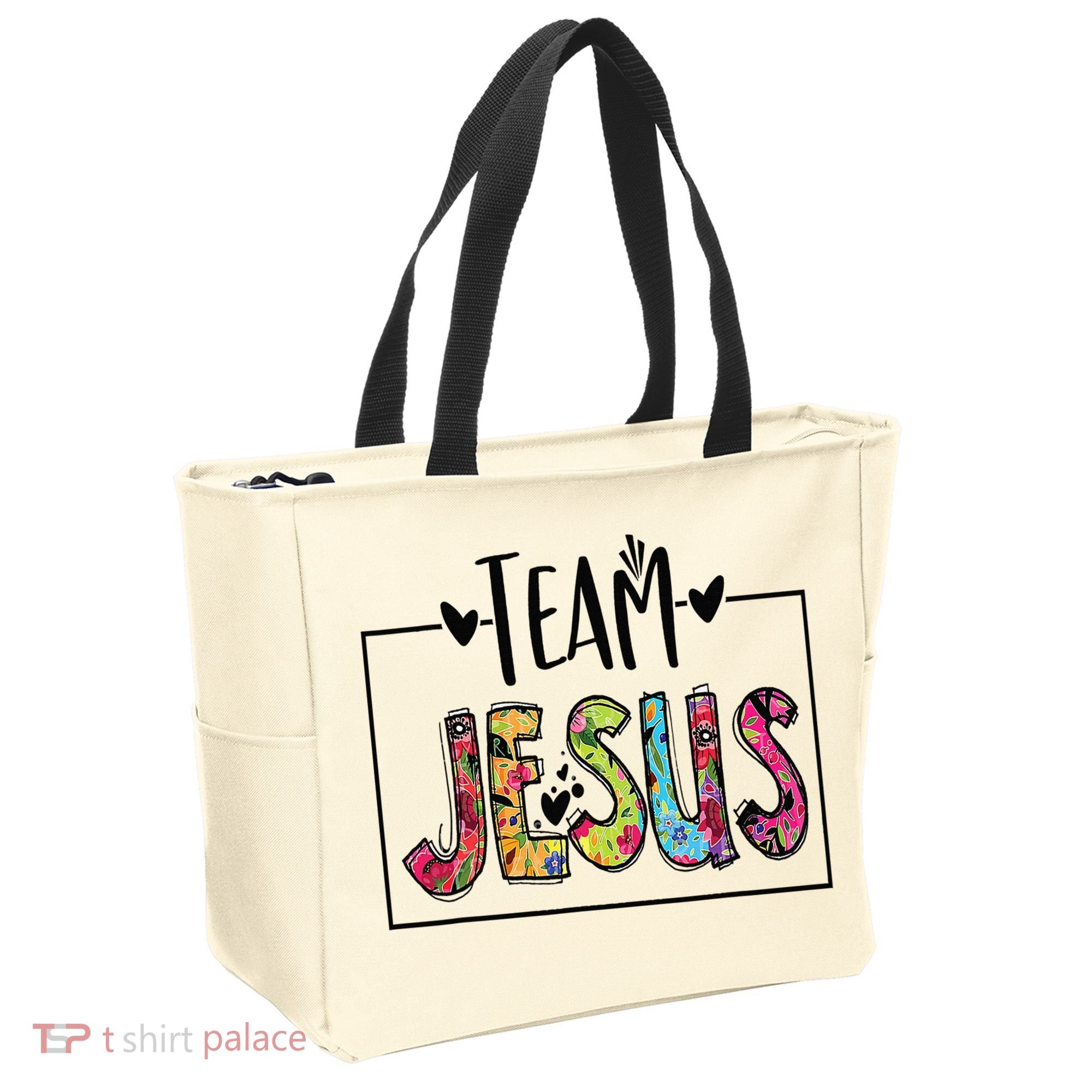 Team Jesus Lover Christian Religious Believers God Tote Bag