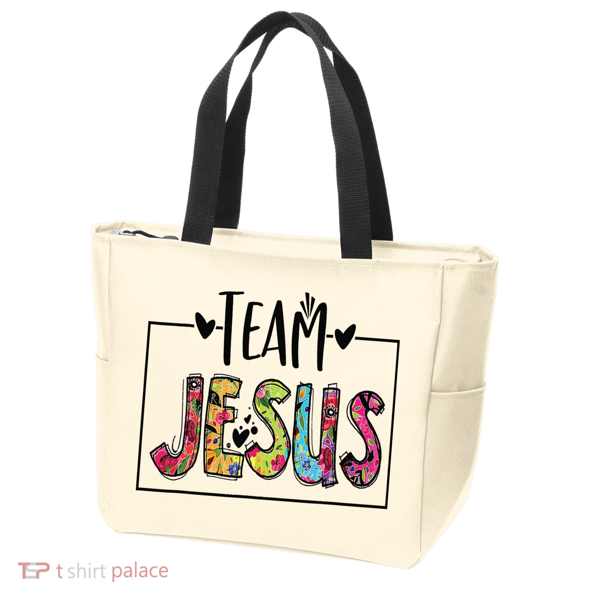 Team Jesus Lover Christian Religious Believers God Tote Bag
