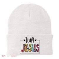 Team Jesus Lover Christian Religious Believers God Beanie thumb 0