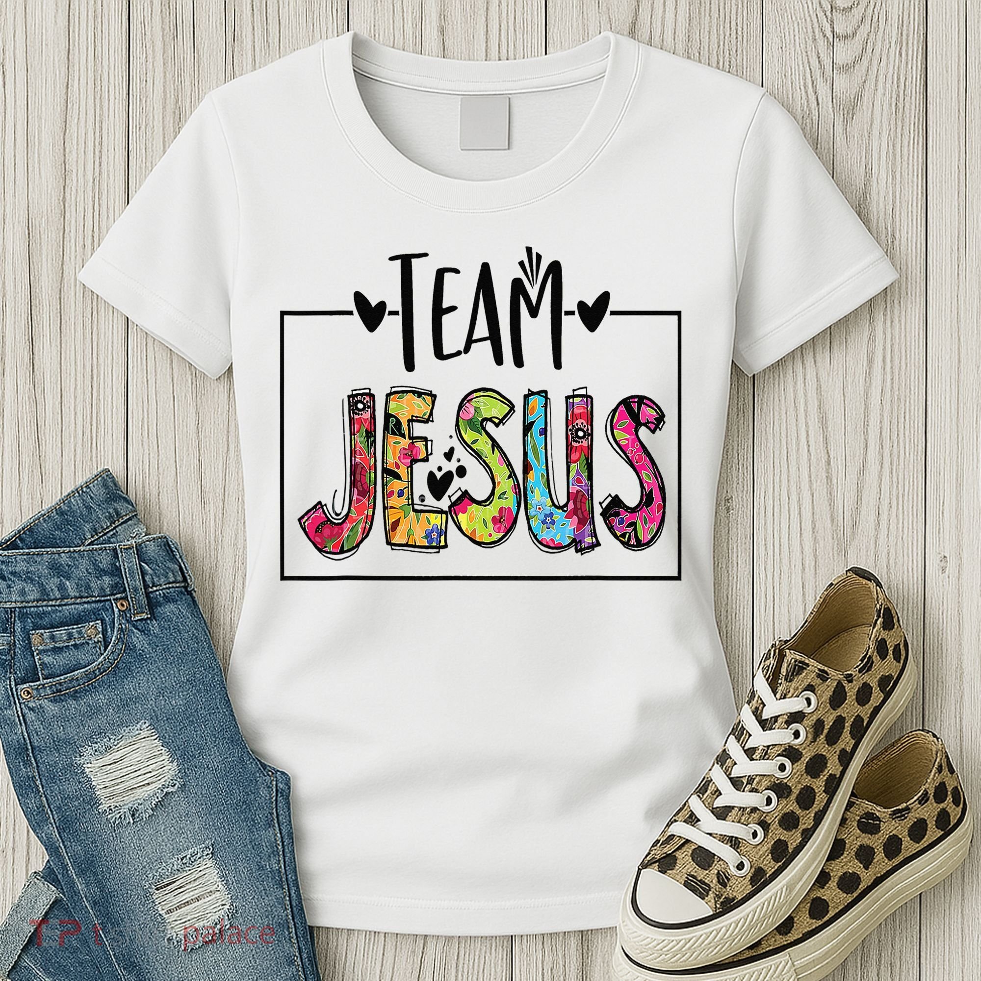 Team Jesus Lover Christian Religious Believers God Women's T-Shirt
