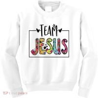 Team Jesus Lover Christian Religious Believers God Kids Sweatshirt thumb 0