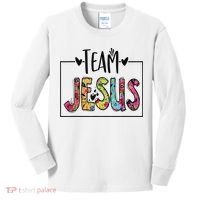 Team Jesus Lover Christian Religious Believers God Kids Long Sleeve Shirt thumb 0