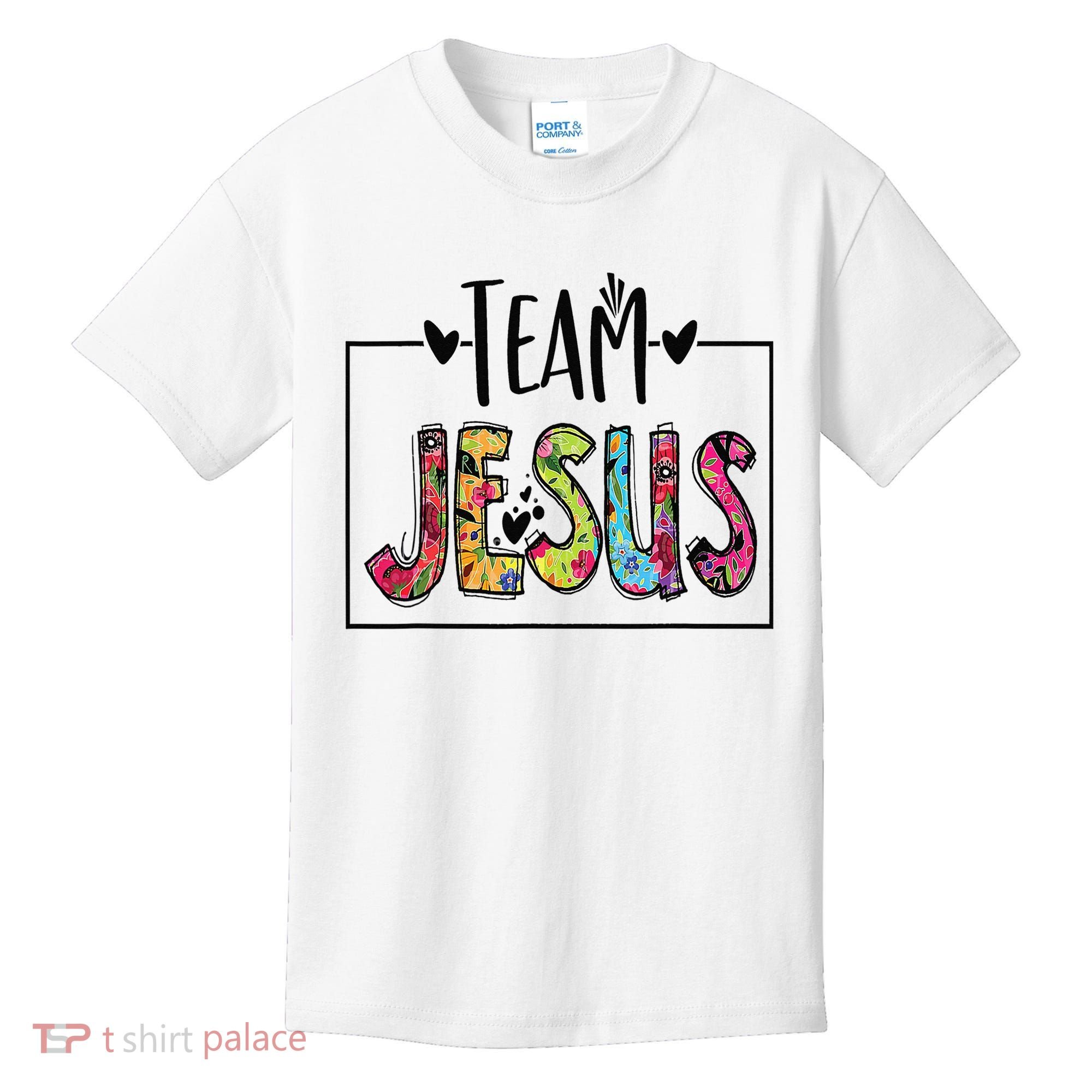 Team Jesus Lover Christian Religious Believers God Kids T-Shirt