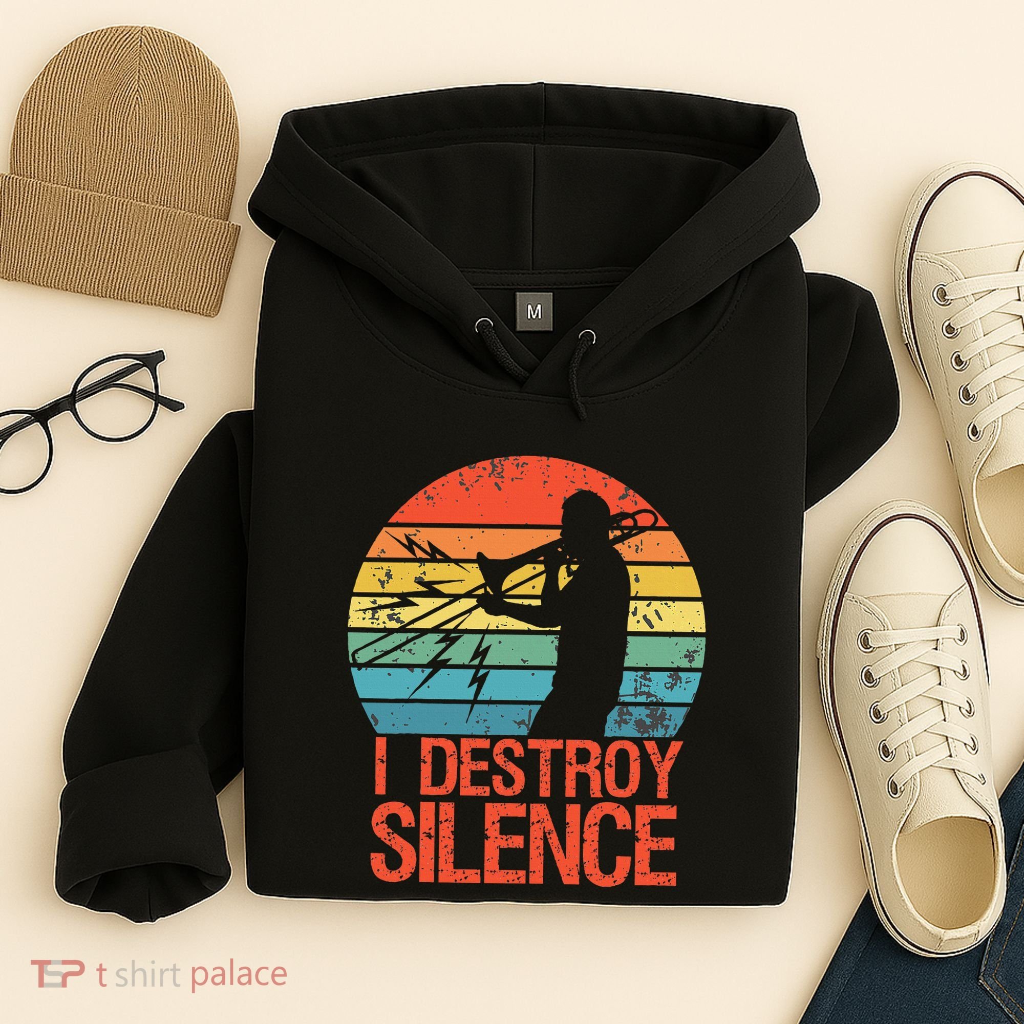 Trombone Jazz Musician Trombone Player Hoodie