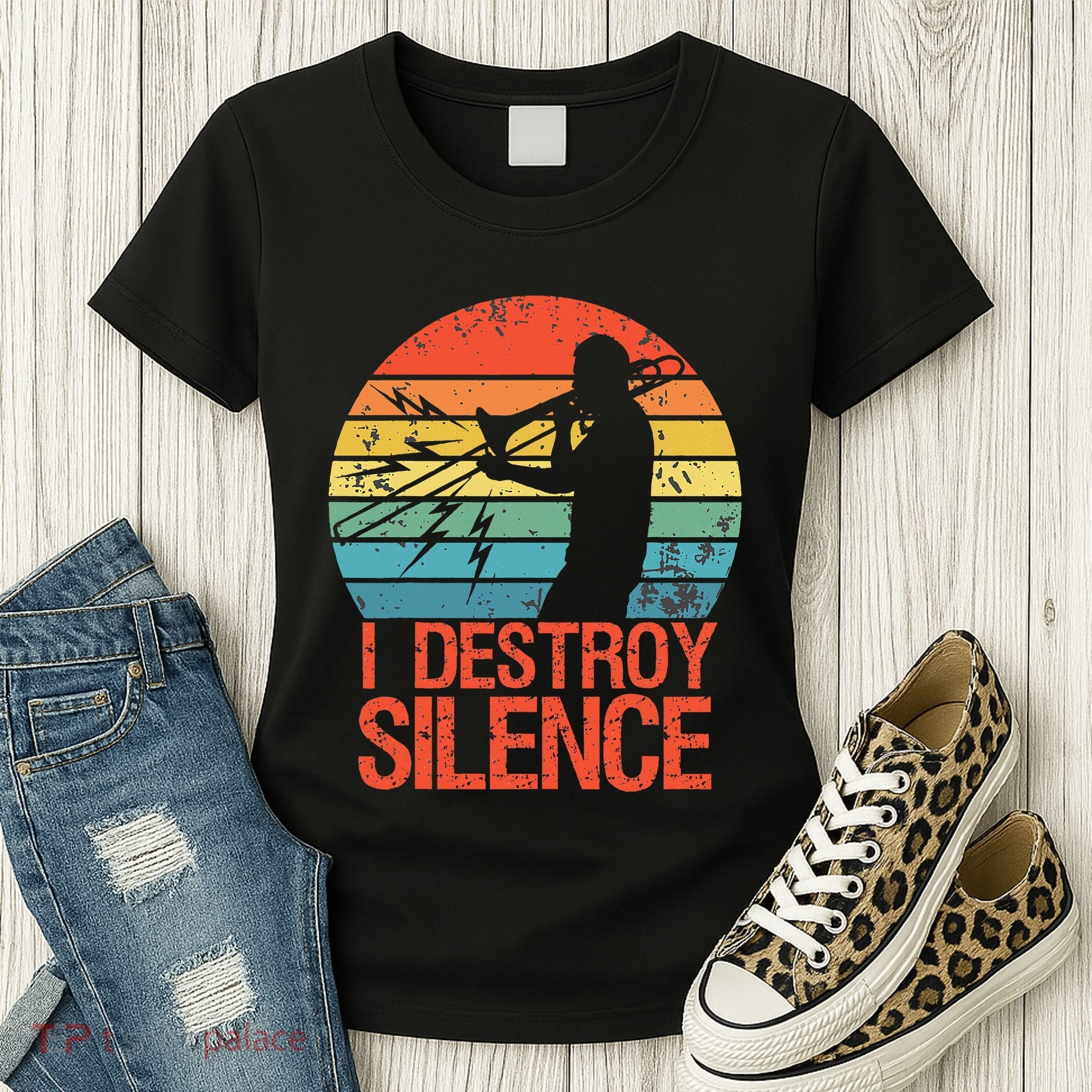 Trombone Jazz Musician Trombone Player Women's T-Shirt