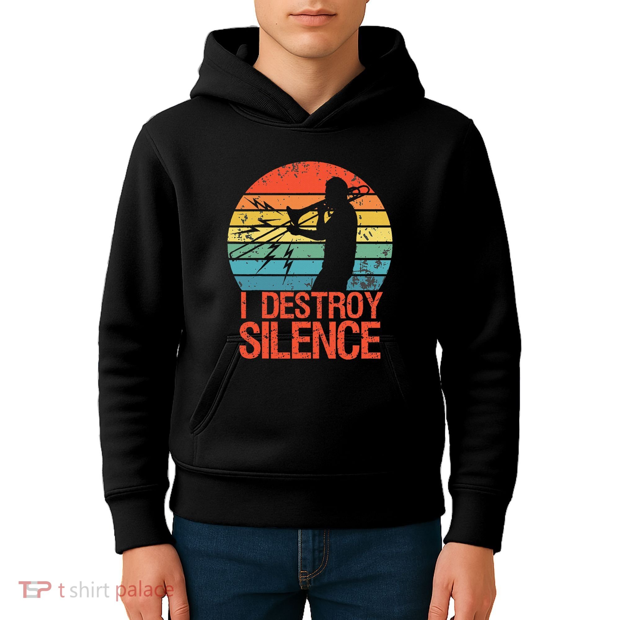 Trombone Jazz Musician Trombone Player Kids Hoodie