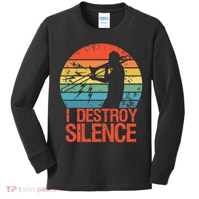 Trombone Jazz Musician Trombone Player Kids Long Sleeve Shirt