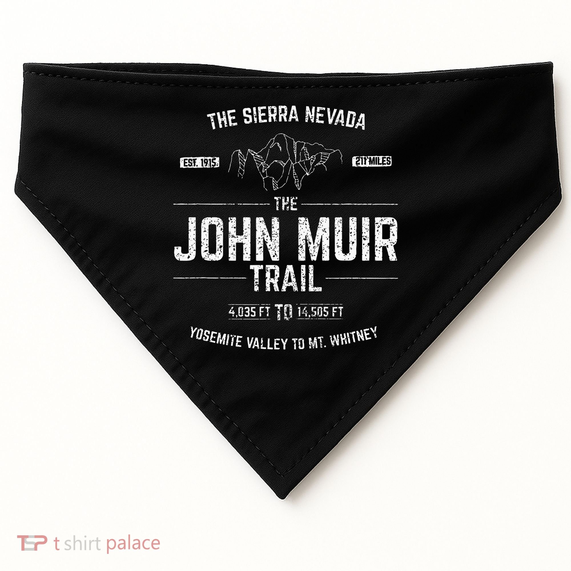 The John Muir Trail USA-Made Doggie Bandana