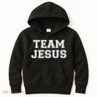 Team Jesus Men Women Fun Christian Kids Hoodie thumb 0