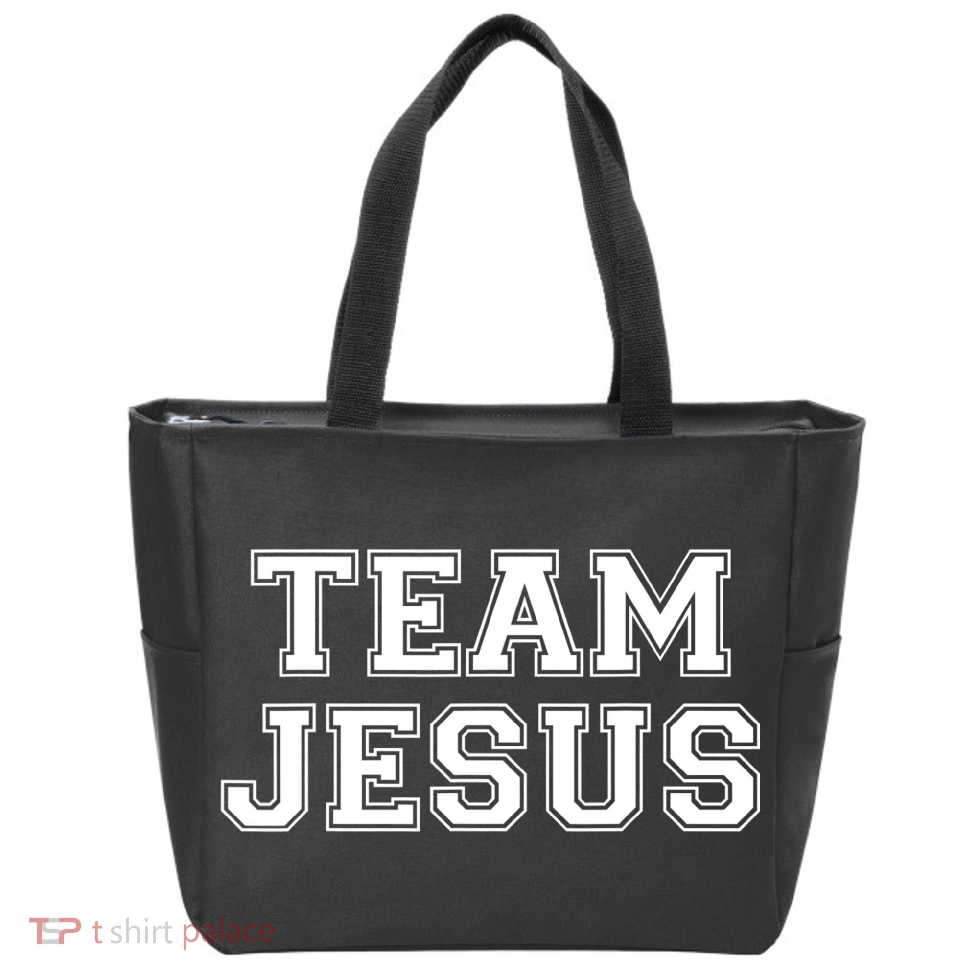 Team Jesus Men Women Fun Christian Tote Bag