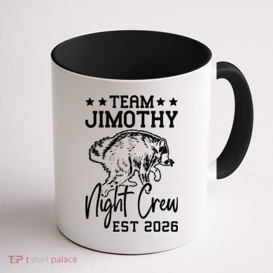 Team Jimothy Night Crew 2026 Coffee Mug back