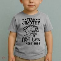 Team Jimothy Night Crew 2026 Toddler T-Shirt thumb 2