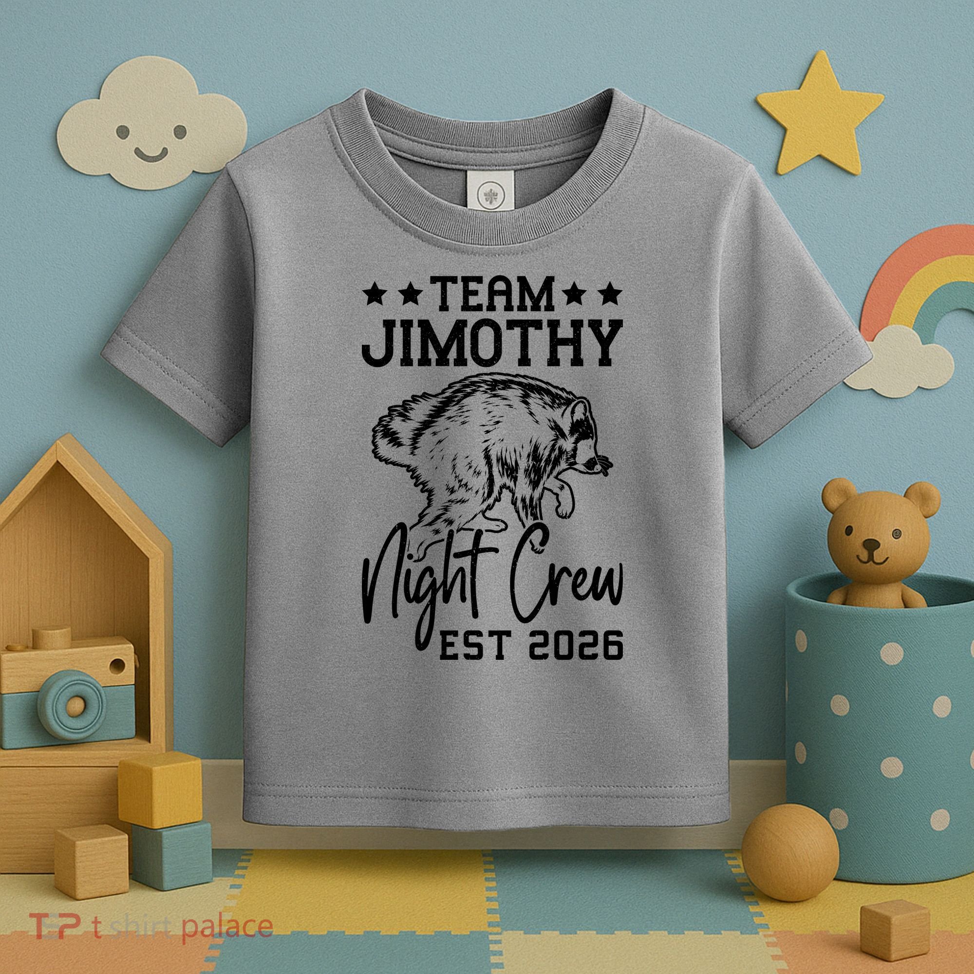 Team Jimothy Night Crew 2026 Toddler T-Shirt