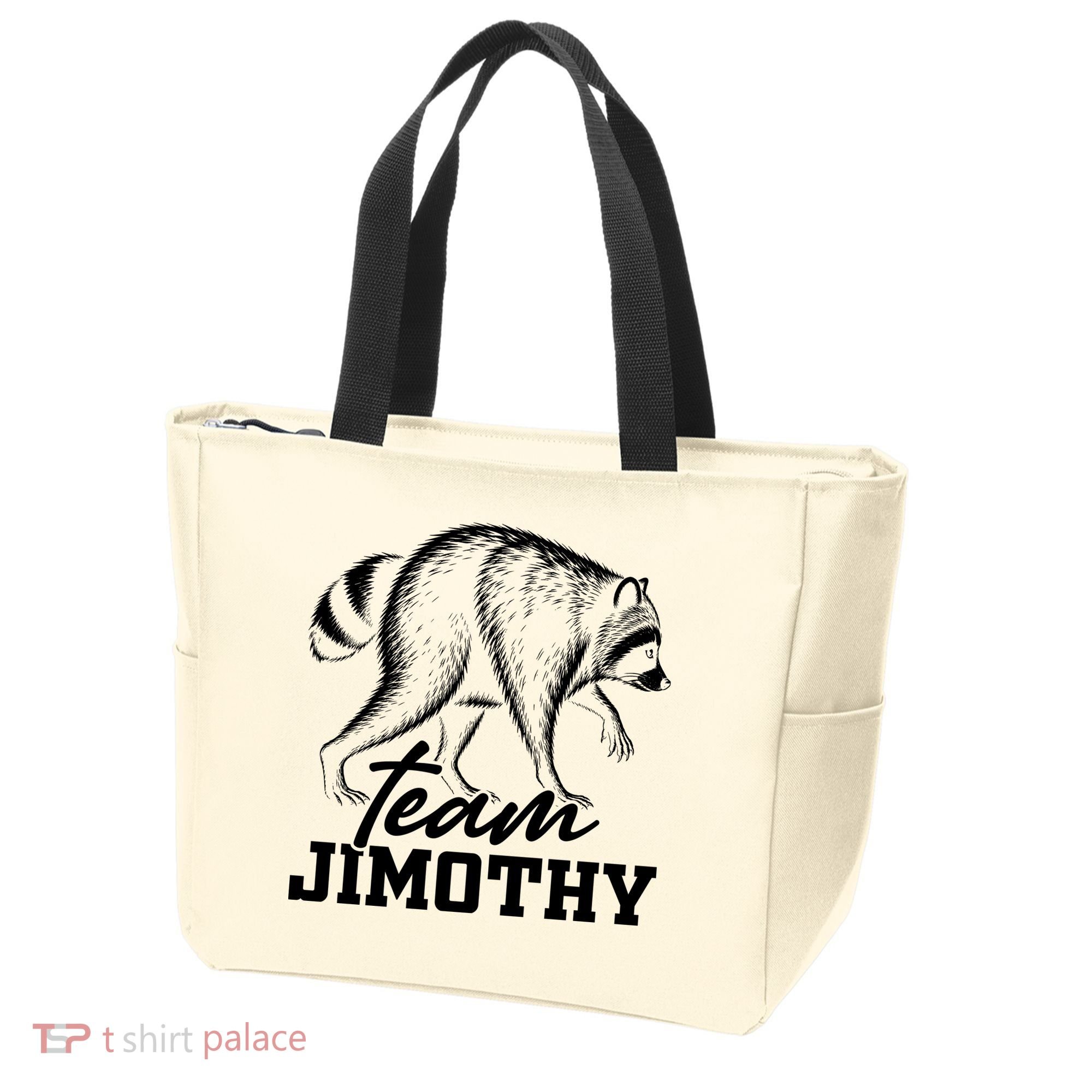 Team Jimothy Raccoon Tote Bag