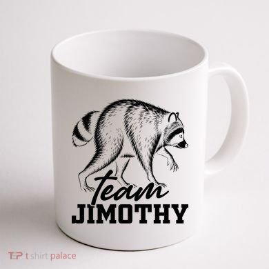 Team Jimothy Raccoon Coffee Mug back