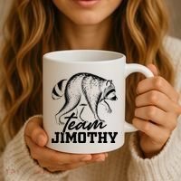 Team Jimothy Raccoon Coffee Mug thumb 3