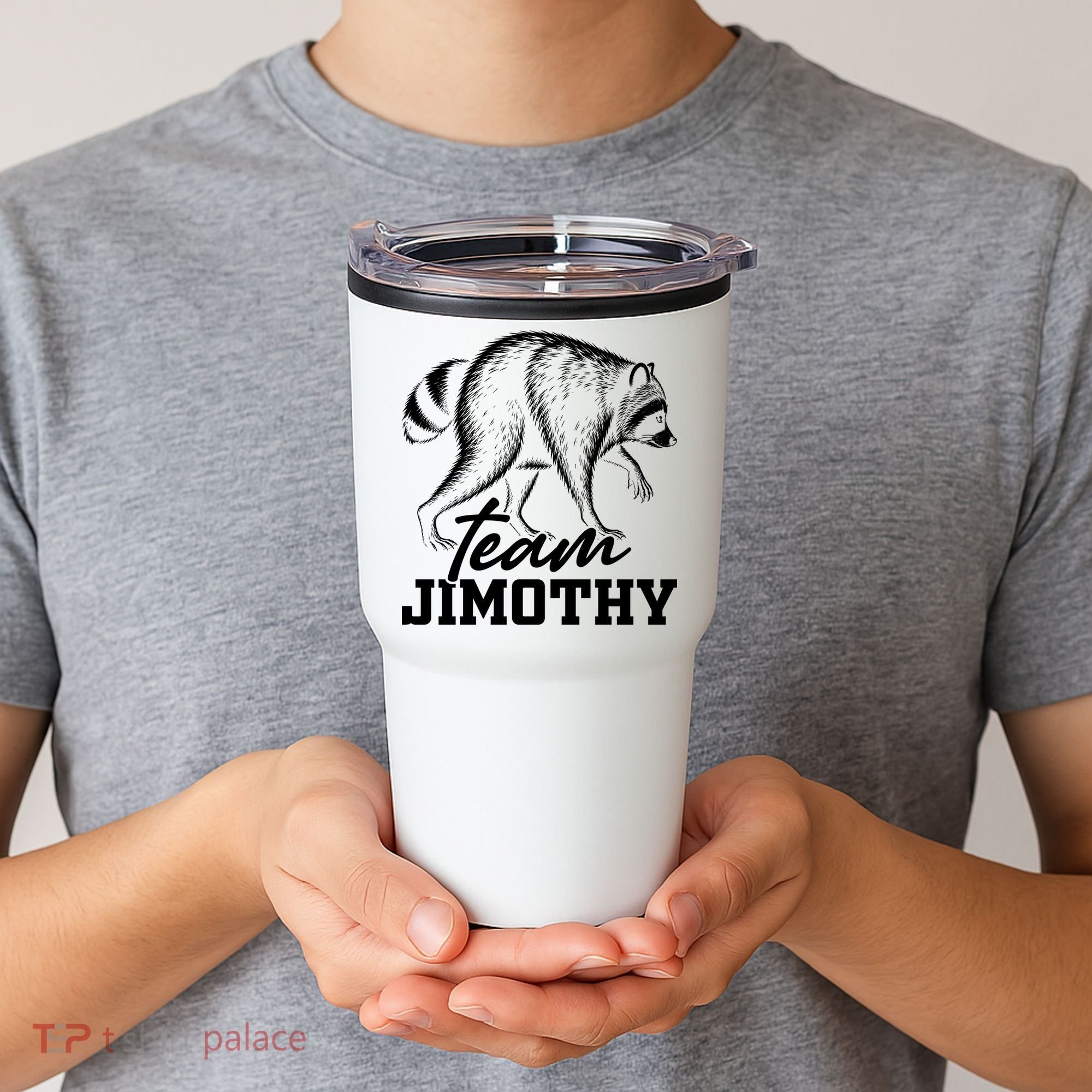 Team Jimothy Raccoon Tumbler