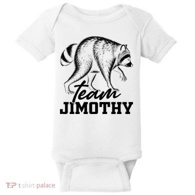 Team Jimothy Raccoon Baby Bodysuit
