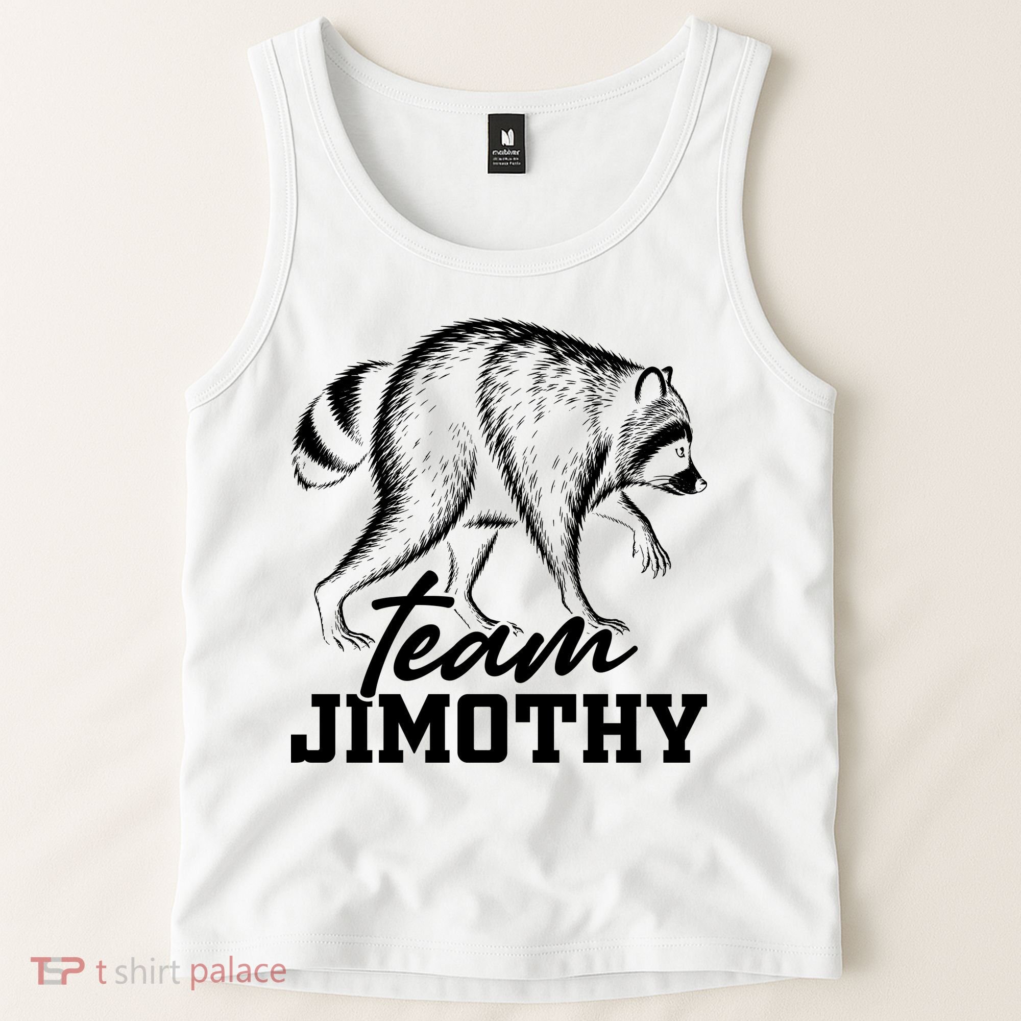 Team Jimothy Raccoon Tank Top