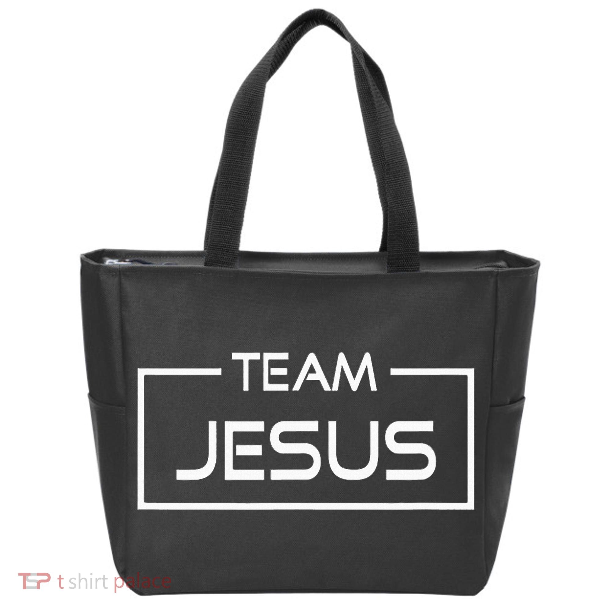 Team Jesus Religious Tote Bag