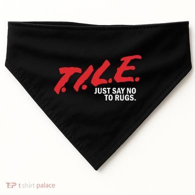 Tile Just Say No To Rugs USA-Made Doggie Bandana