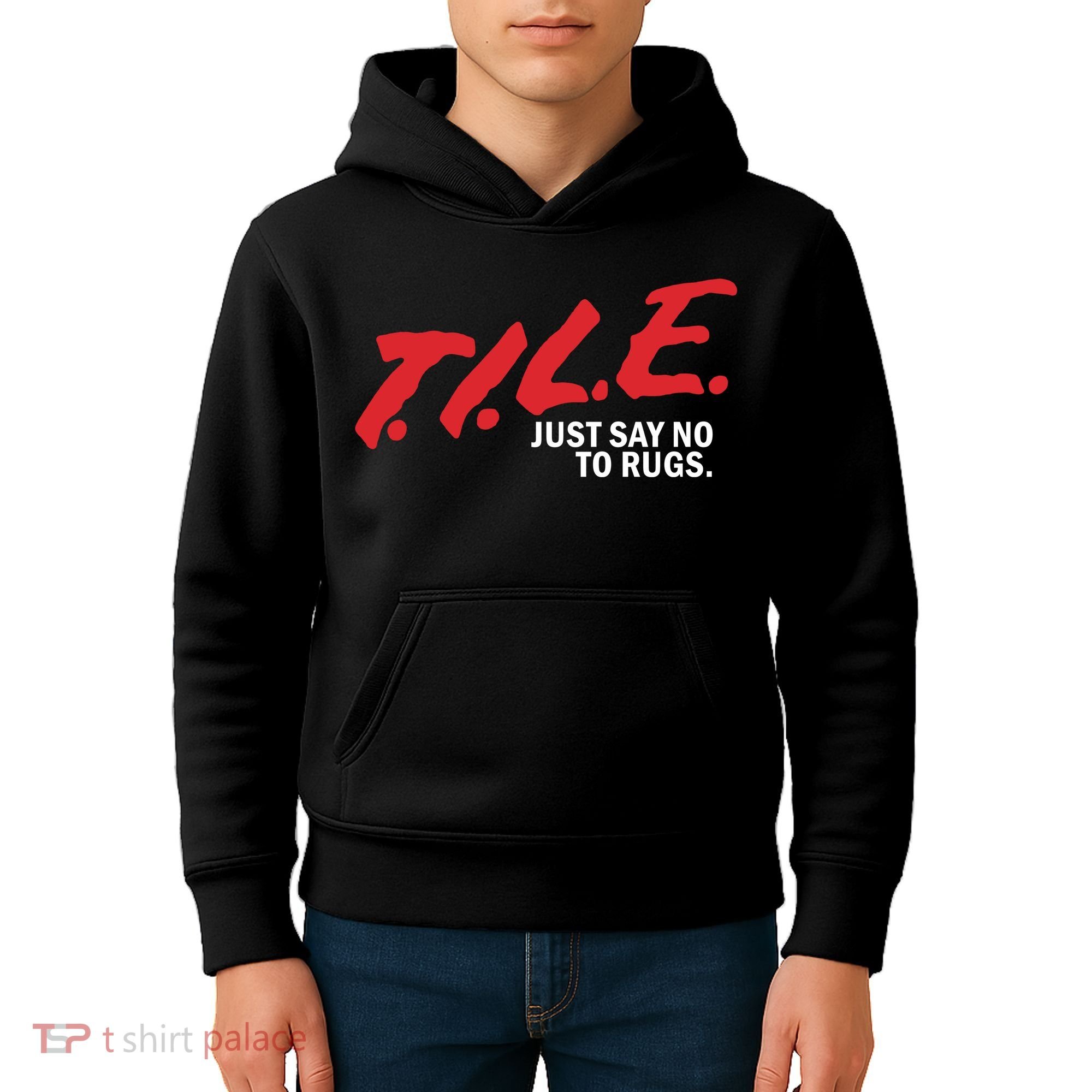 Tile Just Say No To Rugs Kids Hoodie