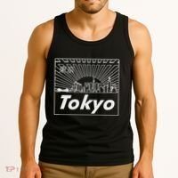 Tokyo Japan Skyline & Japanese Text Tokyo Tank Top thumb 3