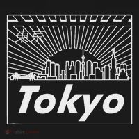 Tokyo Japan Skyline & Japanese Text Tokyo Tank Top thumb 6