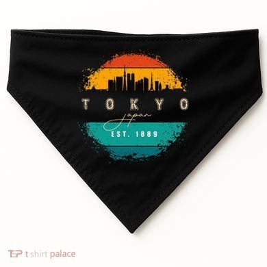 Tokyo Japan USA-Made Doggie Bandana