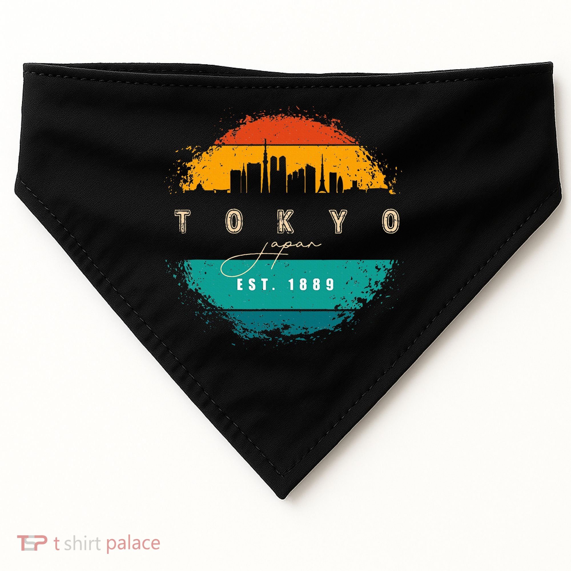 Tokyo Japan USA-Made Doggie Bandana