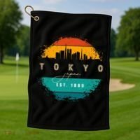 Tokyo Japan Golf Towel thumb 1
