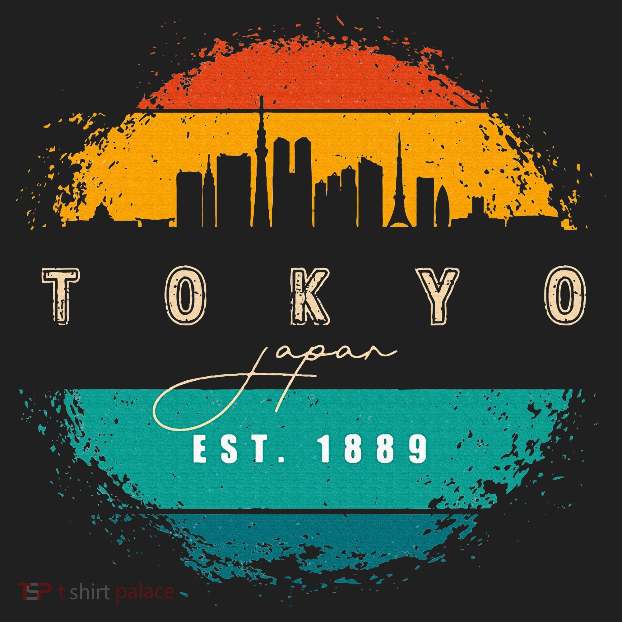 Tokyo Japan Golf Towel