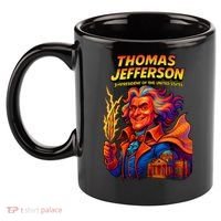 Thomas Jefferson The 3rd President Presidential Chronicles 11oz C Handle Ceramic Mug thumb 2