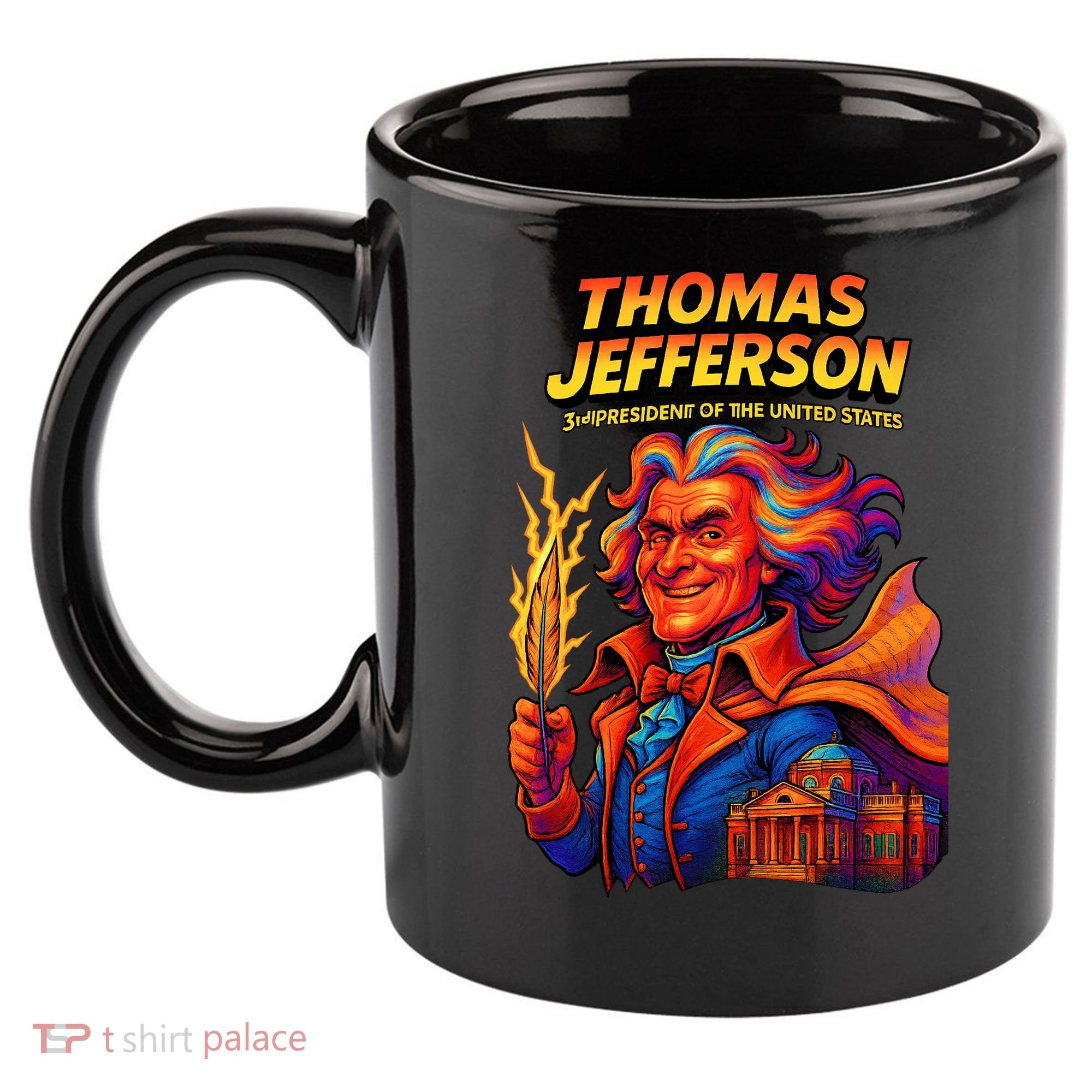 Thomas Jefferson The 3rd President Presidential Chronicles 11oz C Handle Ceramic Mug