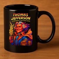 Thomas Jefferson The 3rd President Presidential Chronicles 11oz C Handle Ceramic Mug thumb 3