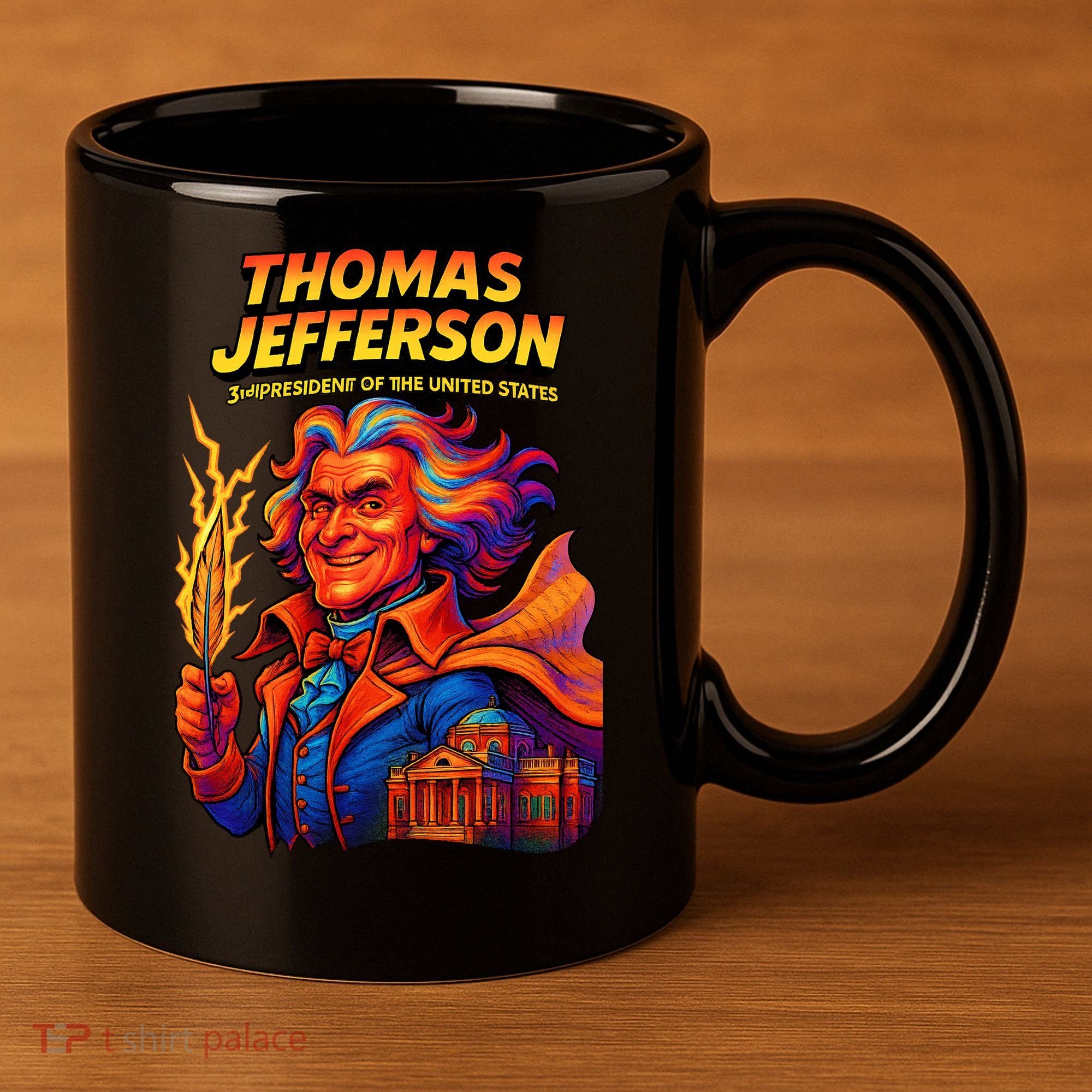 Thomas Jefferson The 3rd President Presidential Chronicles 11oz C Handle Ceramic Mug
