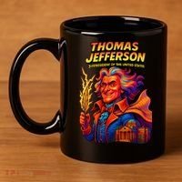 Thomas Jefferson The 3rd President Presidential Chronicles 11oz C Handle Ceramic Mug thumb 4