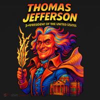 Thomas Jefferson The 3rd President Presidential Chronicles Women's Hoodie thumb 2