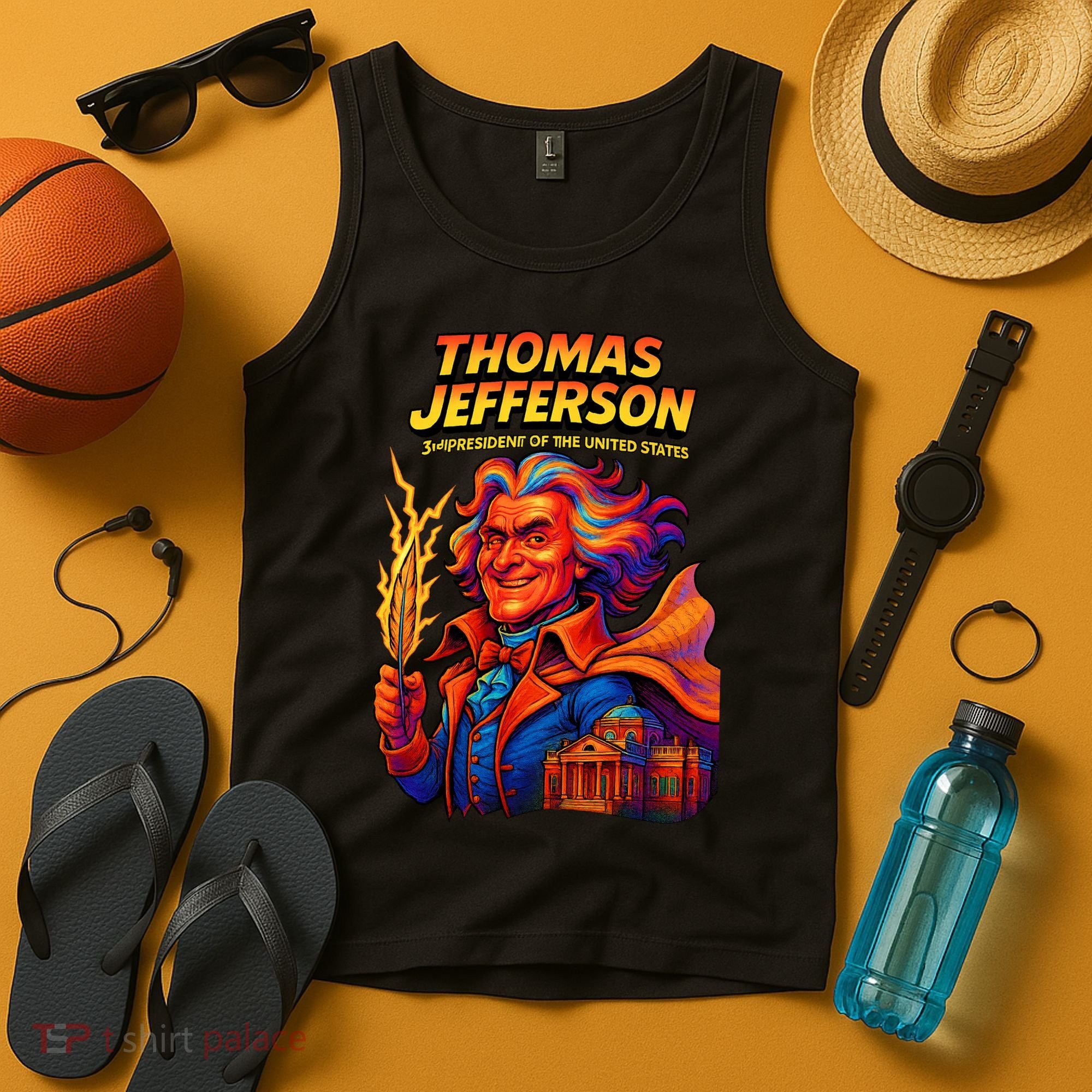 Thomas Jefferson The 3rd President Presidential Chronicles Tank Top