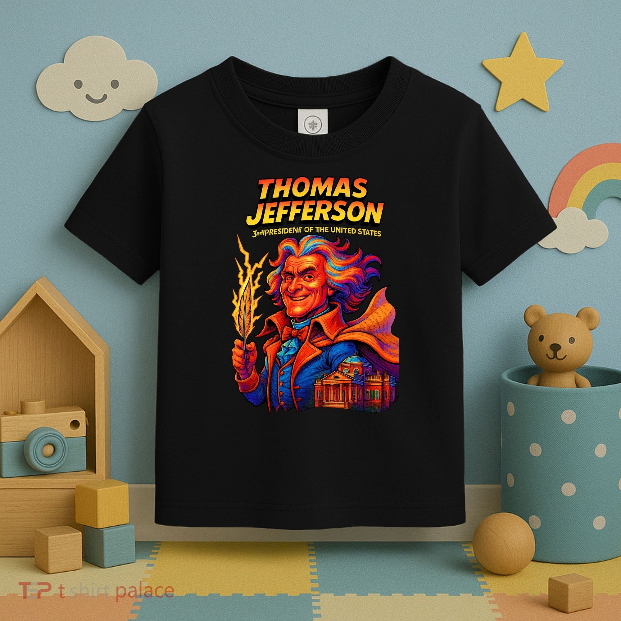 Thomas Jefferson The 3rd President Presidential Chronicles Toddler T-Shirt