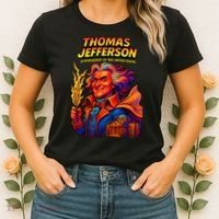 Thomas Jefferson The 3rd President Presidential Chronicles Women's T-Shirt thumb 2