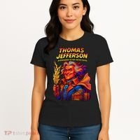 Thomas Jefferson The 3rd President Presidential Chronicles Women's T-Shirt thumb 4