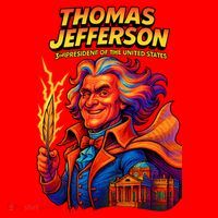 Thomas Jefferson The 3rd President Presidential Chronicles Santa Hat thumb 1