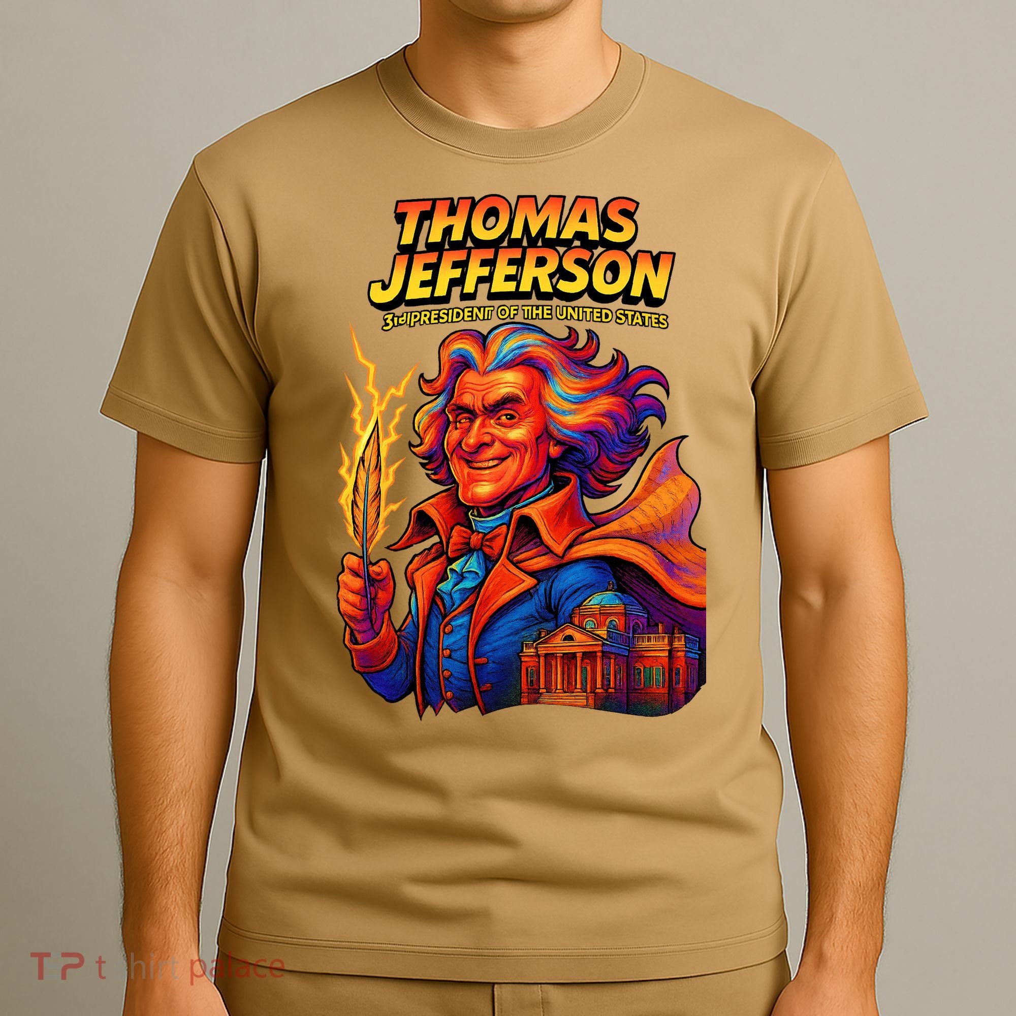 Thomas Jefferson The 3rd President Presidential Chronicles T-Shirt