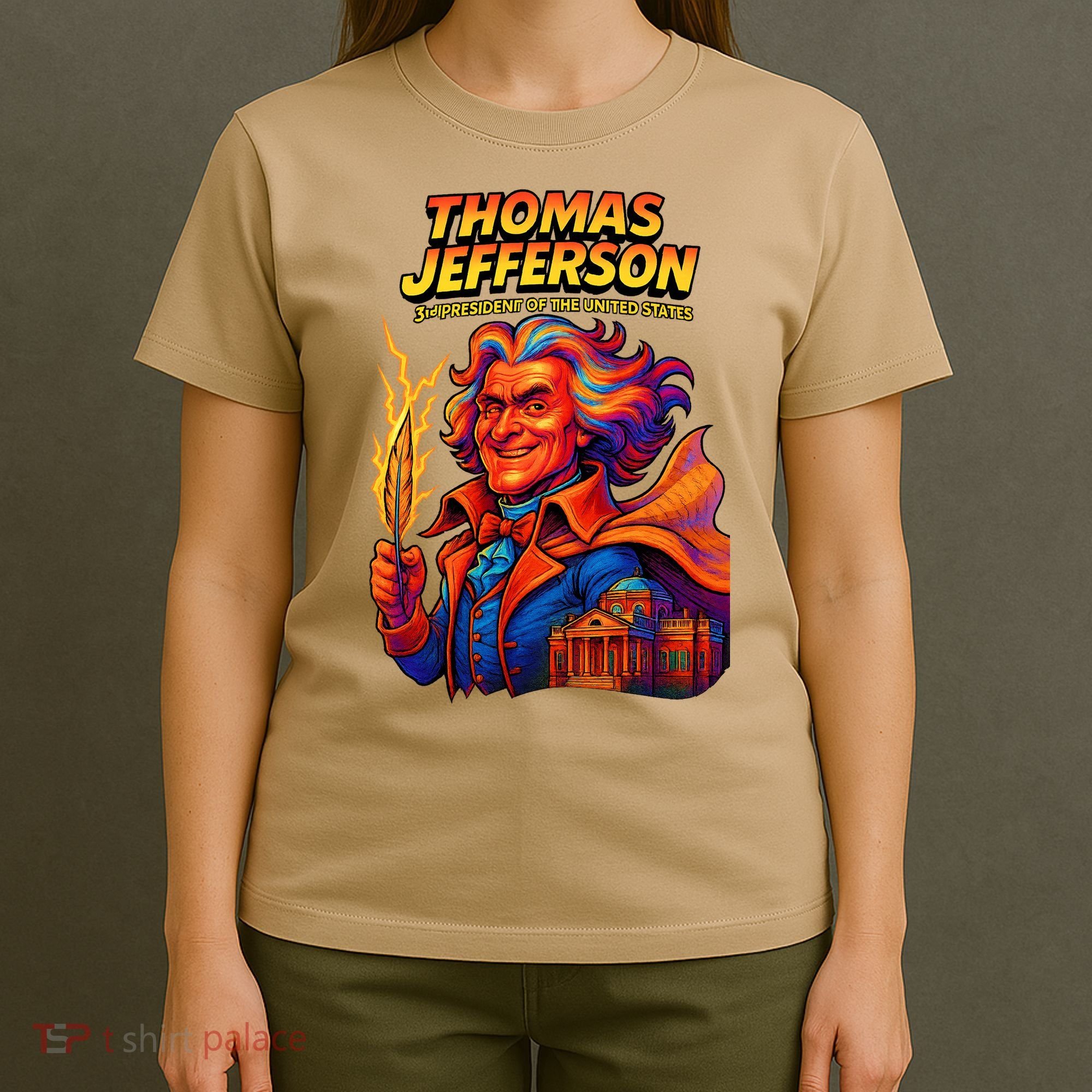 Thomas Jefferson The 3rd President Presidential Chronicles T-Shirt