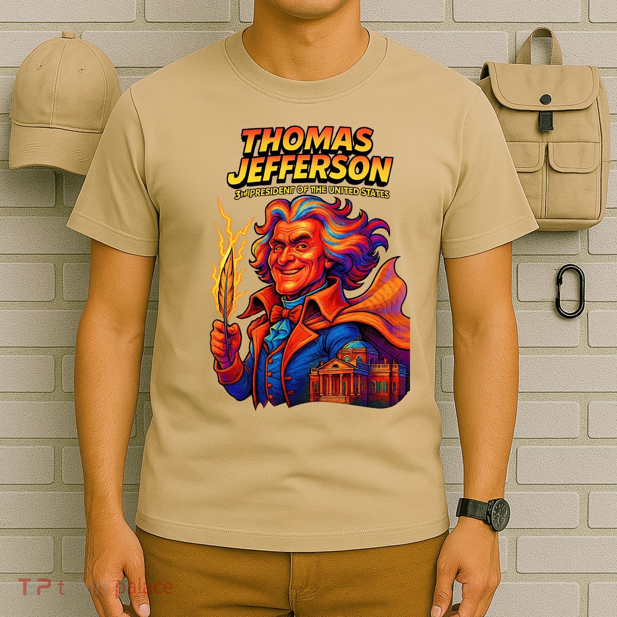 Thomas Jefferson The 3rd President Presidential Chronicles T-Shirt