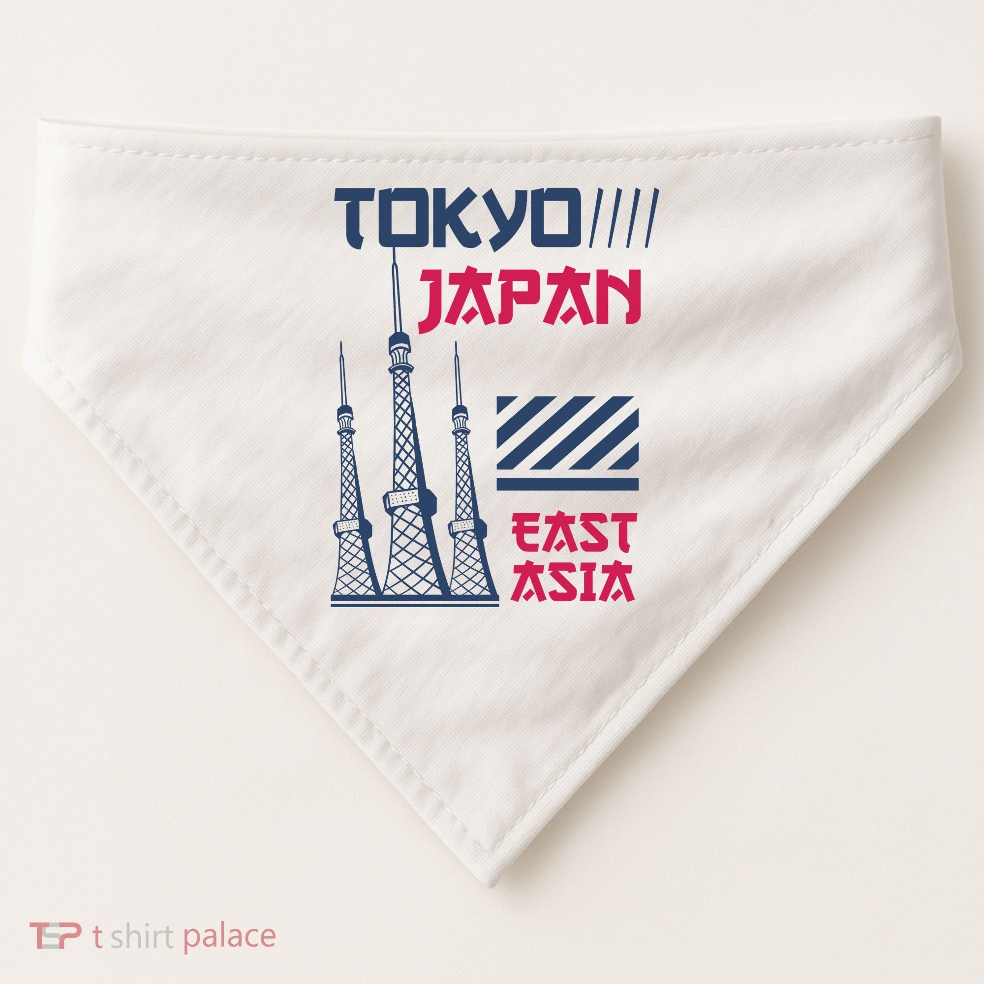 Tokyo Japan USA-Made Doggie Bandana