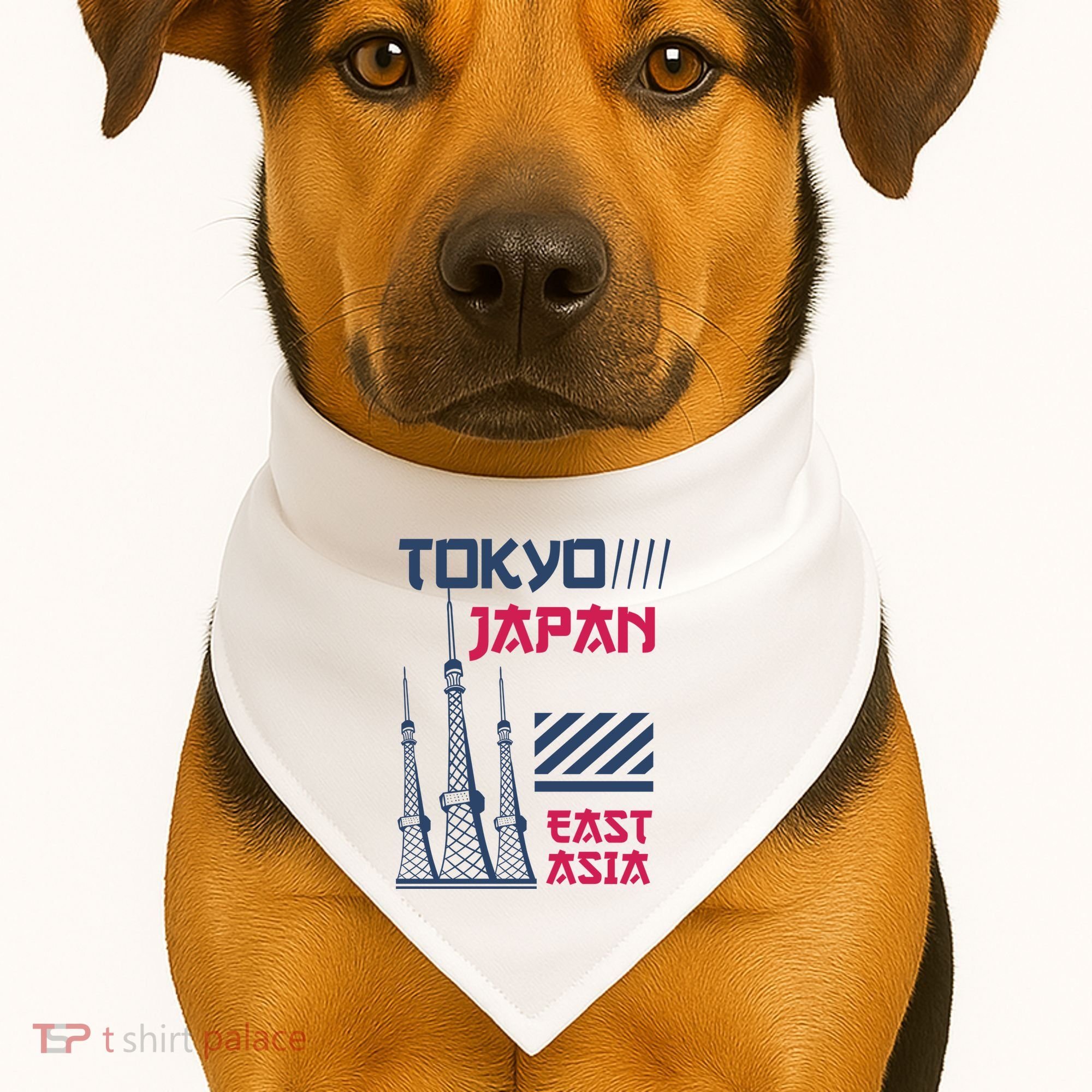 Tokyo Japan USA-Made Doggie Bandana